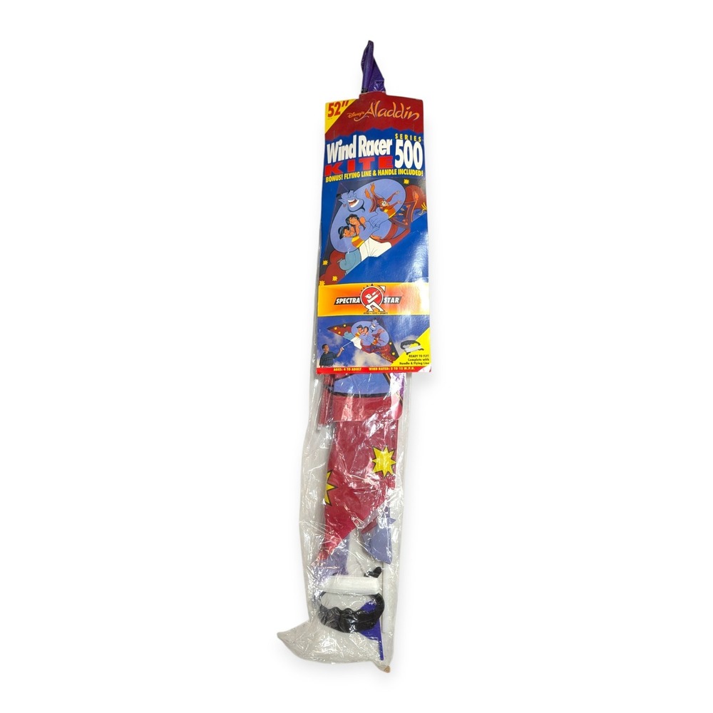 Disney Aladdin Wind Racer 500 Kite Spectra Star 52 Inch Vintage Genie Jasmine